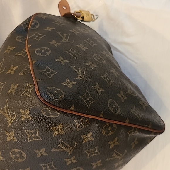 LOUIS VUITTON 1985 VINTAGE MONOGRAM CANVAS SPEEDY 40 BAG WITH LOCK& KEY #304 - Picture 15 of 17